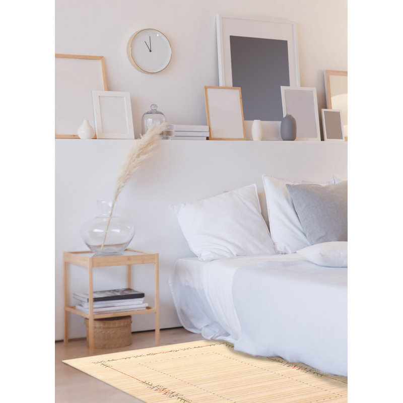 Tapis beige Kashkuli Gabbeh 3 pi 0 po x 4 pi 10 po