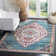 Hertzler Oriental Blue/Multi Area Rug