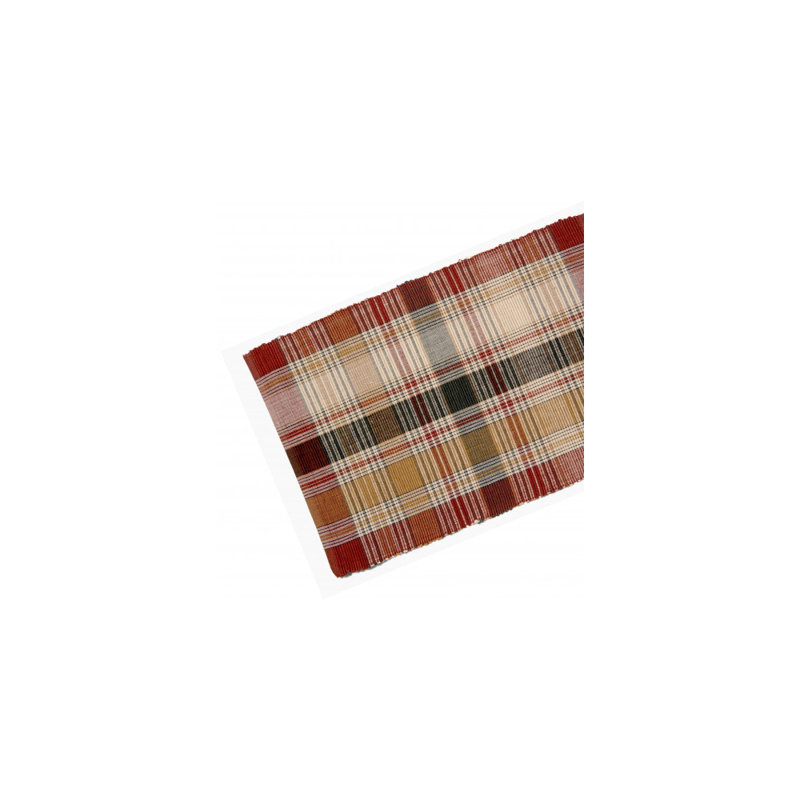 Sinason Plaid 100% Cotton Table Runner, 36" x 13"