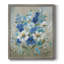 Toile encadrée de qualité supérieure Blue Garden II - prête à être accrochée-175331382-175331370