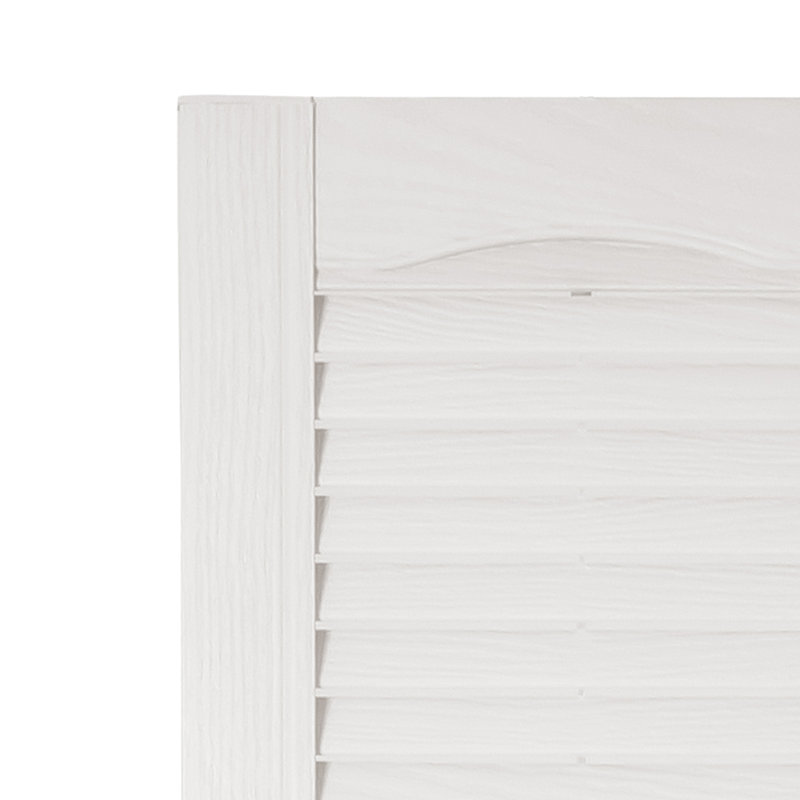 Custom Louvred Shutter with Cathedral Top, Paintable, 38", 12"