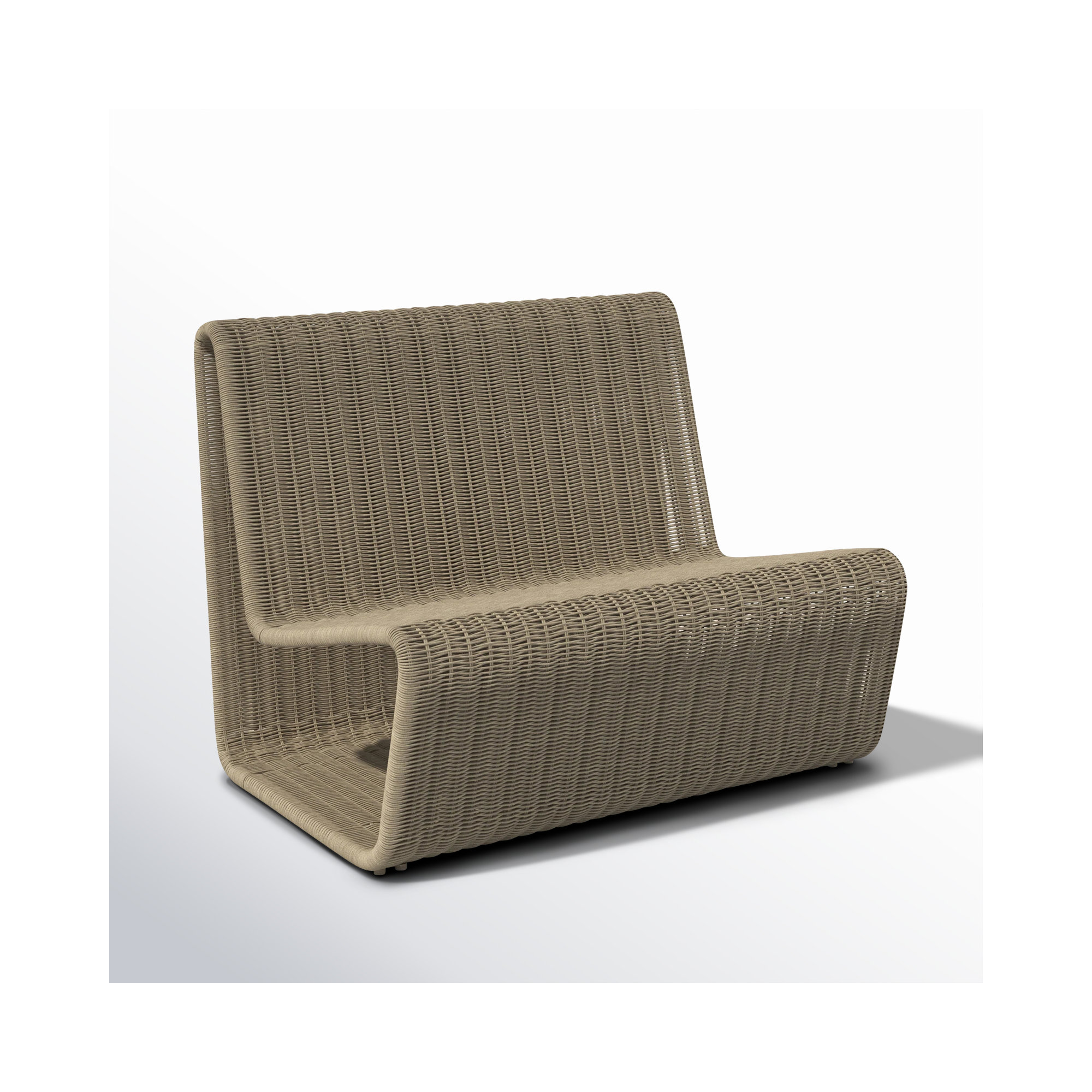 Jimmy Wicker Adirondack Chair, Gray
