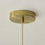 1 Brushed Brass Pendant