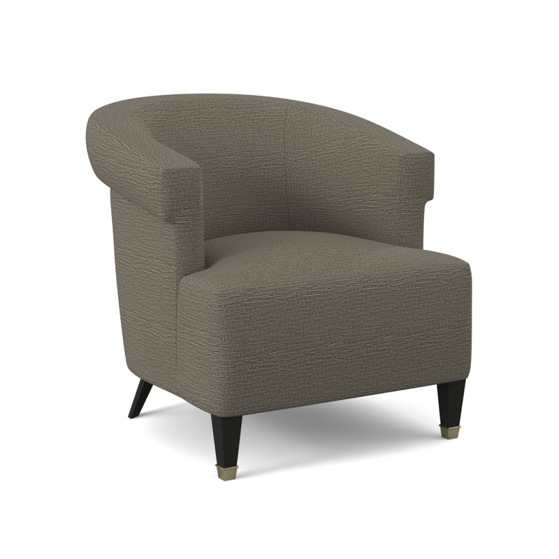 Madame Barrel Chair, Elise Linen, Espresso