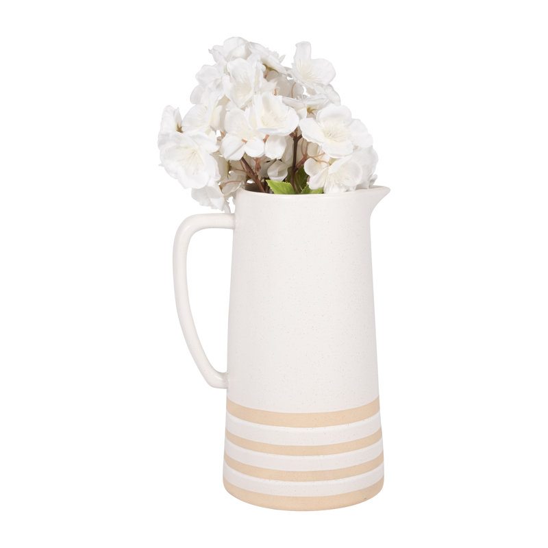 Kekoa Handmade Ceramic Table Vase, 10" H x 7" W x 5" D