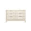 Commode blanche antique avec miroir
