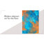 Tapis bleu / orange abstrait tissé à la machine-1348182600