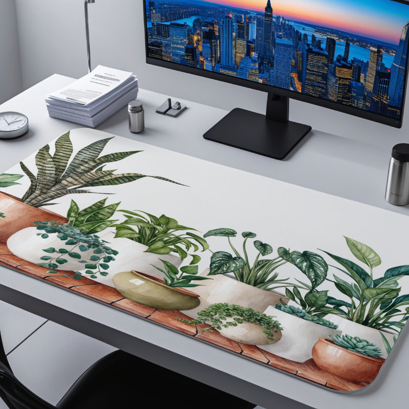 Polyester Desk Pad, 23.6x13.8