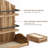 Cyprio Wood 3 Compartment Makeup Organizer