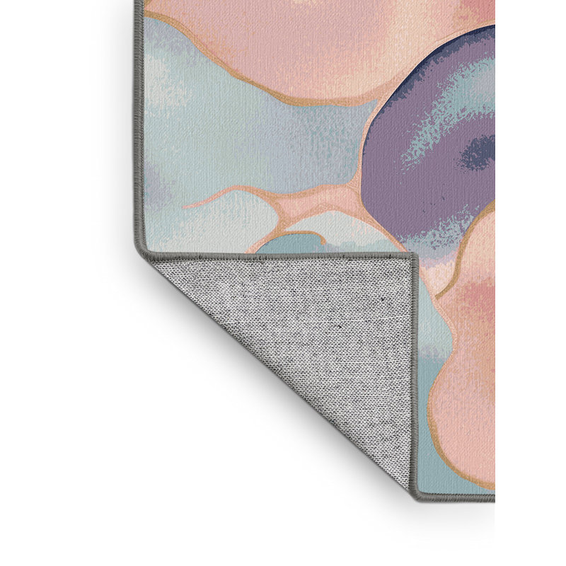 Rosewater Drift Rug, Round 8'