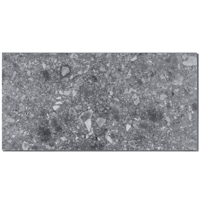 Stonehenge 5mm Thick 12" W x 24" L Terrazzo Look Glue Down Luxury Vinyl Tile (40 SQ. FT.)