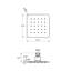Devon Sharp Nozzles Slim Shower Head - Wall Or Ceiling Mount - 4" Stainless Steel/Brushed Stainless Steel-1474549585