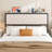Headboard With Storage And Charging Station, Upholstered Storage Headboard Only With Bed Frame Brackets Adapter, Button Tufted Design, Easy Assembly-186466651-186466655