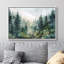 Paysage de forêt Woodland «Green Pine Tree Forest» sur-99141545-99141548
