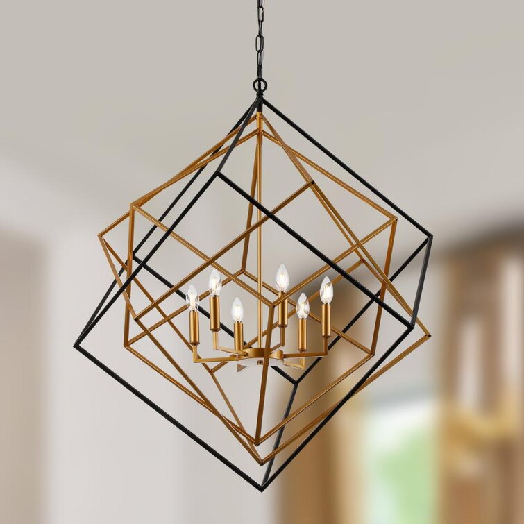 Marshallton 5 - Light Unique / Statement Geometric Chandelier