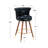 Swivel Bar Stools With Backrest And Footrest, 360-Degree Rotation And Ergonomic Design-1966101088