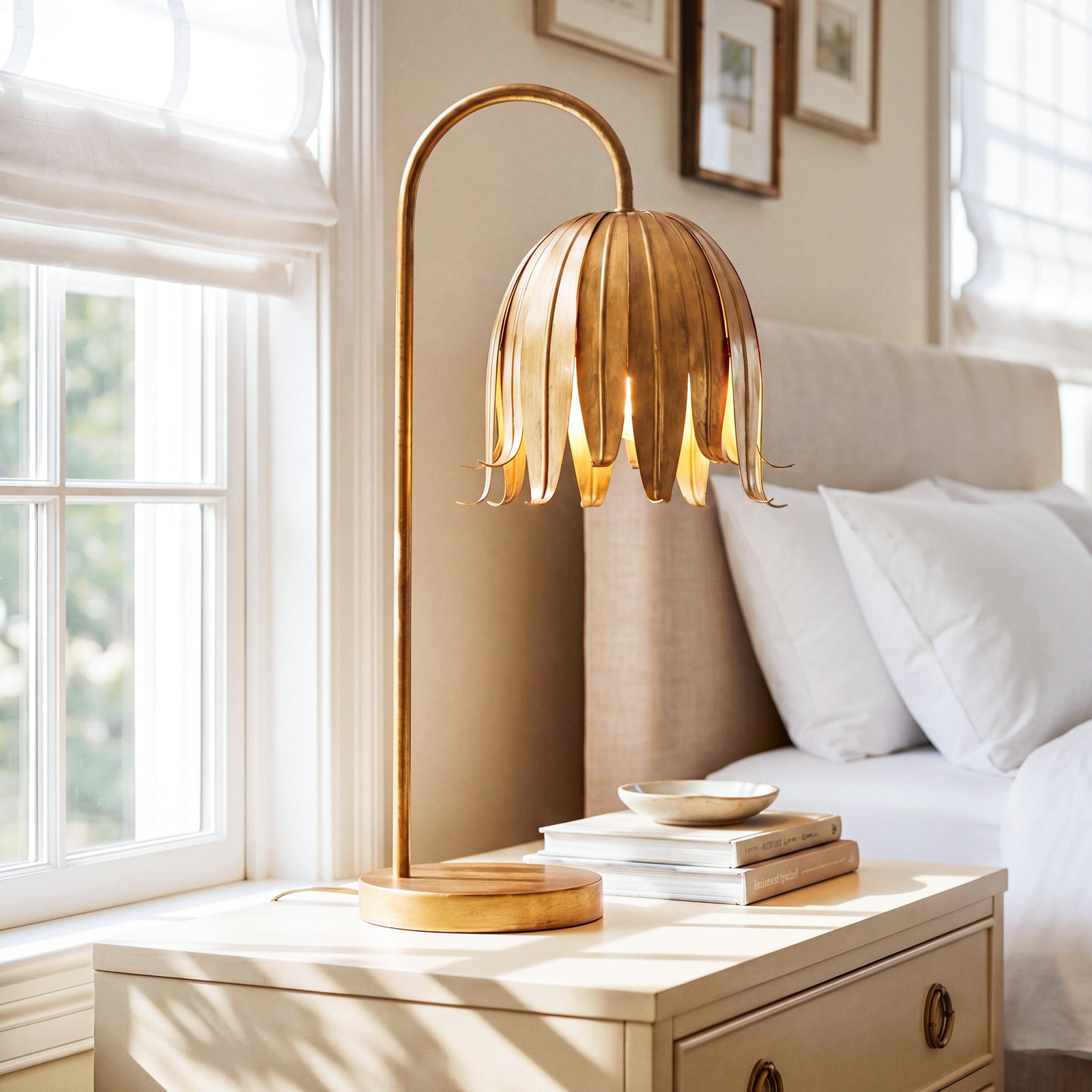 Kialani Steel Table Lamp, Brown