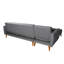 Canapé-lit et chaise longue en lin 109,06 po-1342268802-1342268815