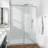 62-67" W X 76" H Frameless Single Sliding Shower Door with 3/8" Clear Tempered Glass - Square Top Rail-123951208