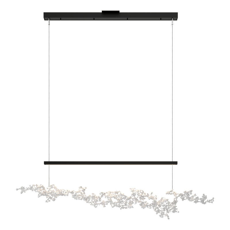 Coral 1 - Light Kitchen Island Linear LED Pendant, Black, White