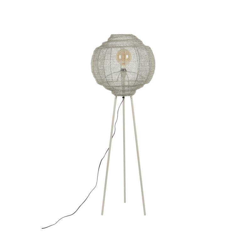 Lampe sur pied 56 po Meezan, gris, gris
