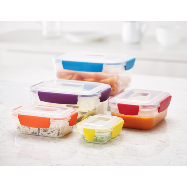 8 Cups/ 63 Oz 4 Piece (2 containers + 2 Lids) Large Glass Storage/ Baking  Containers with Locking Lids . Ideal for Storing food, vegetables or  fruits.