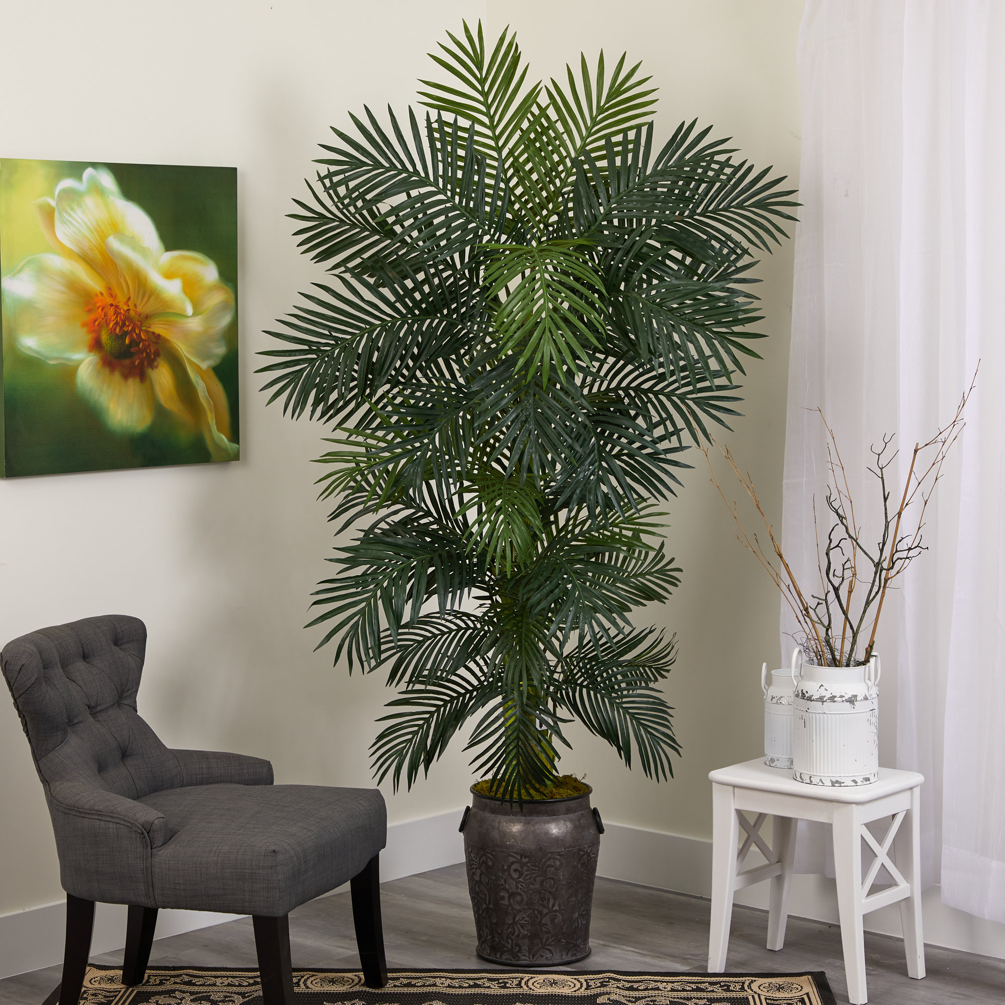 Freeport Park® 78'' Artificial Palm Tree in Planter & Reviews - Wayfair ...