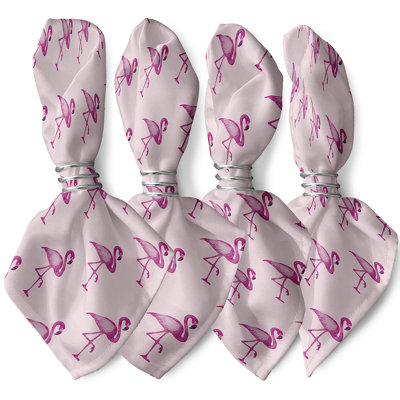 Ensemble de serviettes 4 pièces Josefien Flamingo