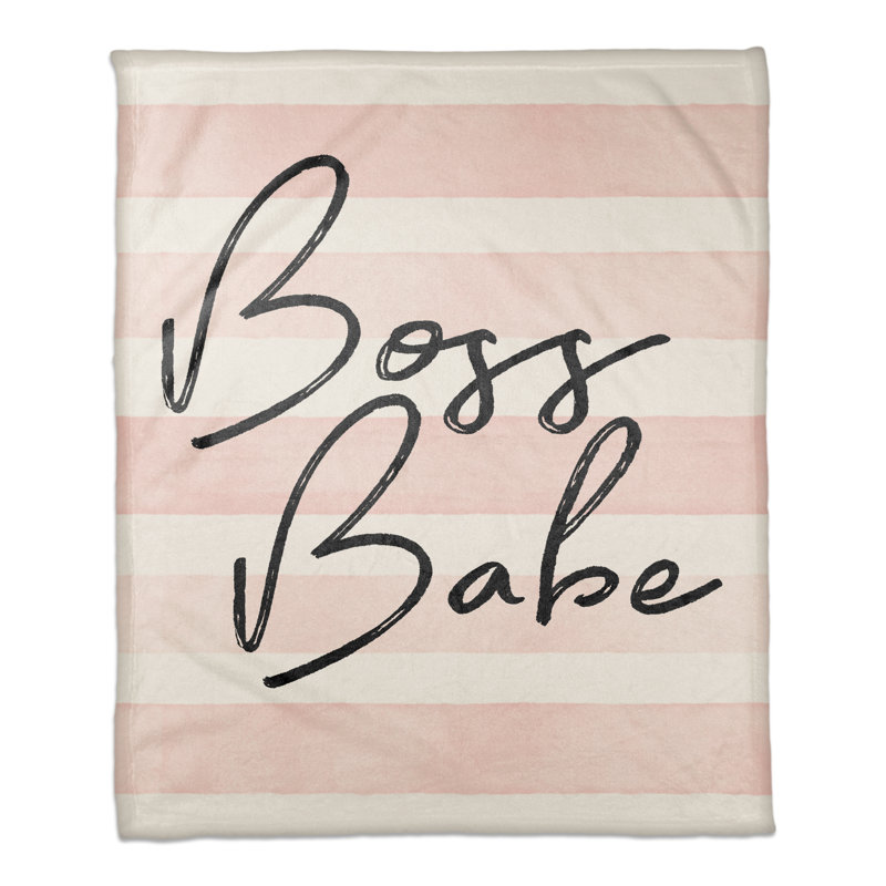 Jeté à rayures Boss Babe