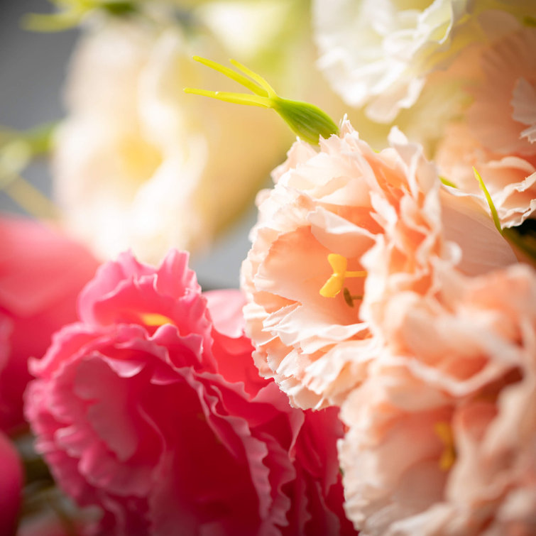 Fabric Lisianthus Flower Stems, Bushes, And Sprays Arrangement