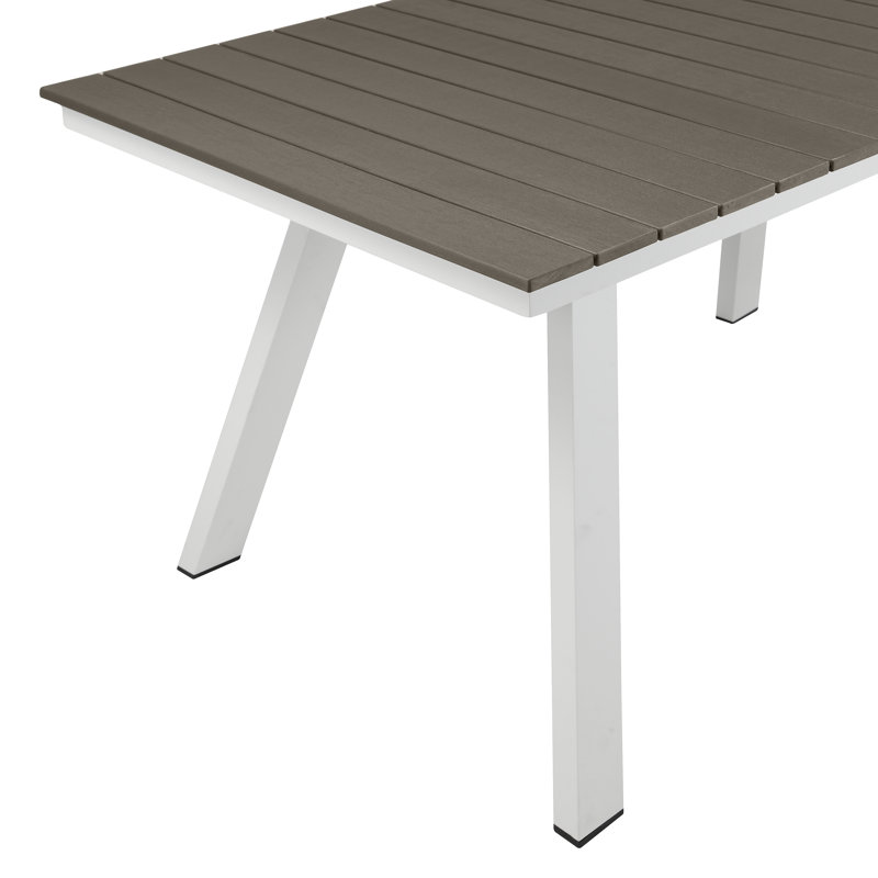 6 - Person Patio Dining Set with Rectangular Table, Brown