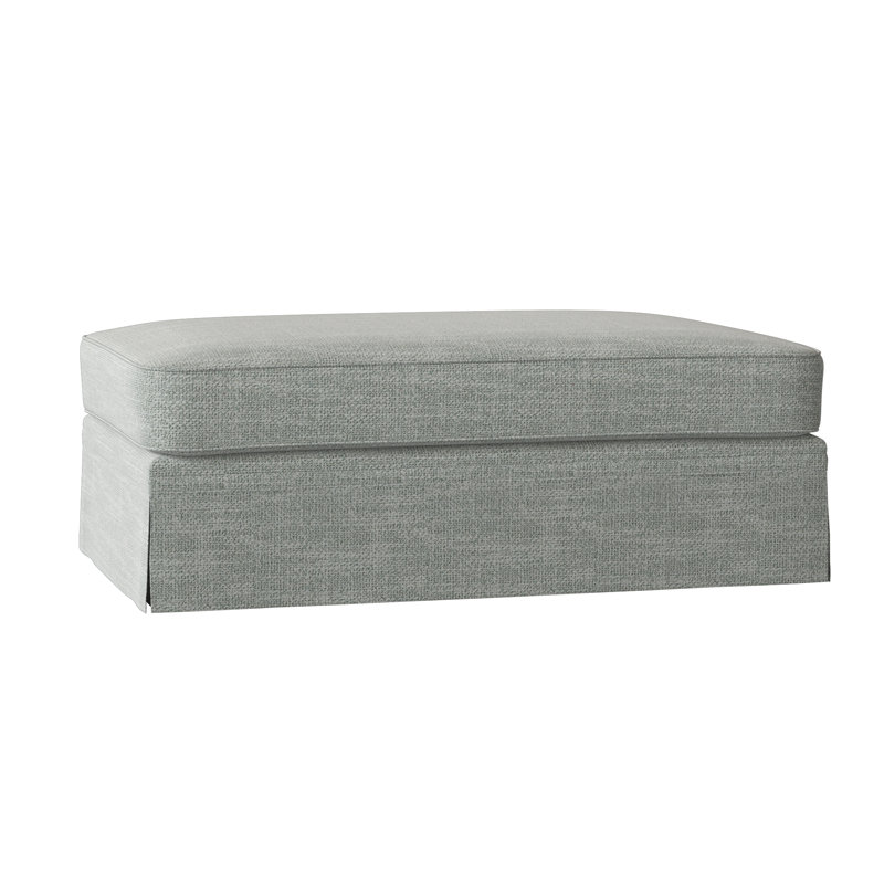Shelby Upholstered Storage Ottoman, Conversation Capri Basketweave