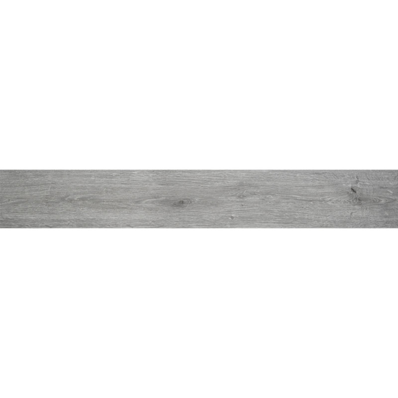 Muir 7 x 48 Vinyl Wood Look Singular Wall Floor Tile, Gray
