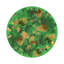Fallen Leaves Vegan Leather Round Pebble Placemat-1341114415