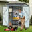 Outdoor Iron & Solid Wood Tool Storage Shed With Two Doors And Windows For Garden, Patio, Backyard-113358980