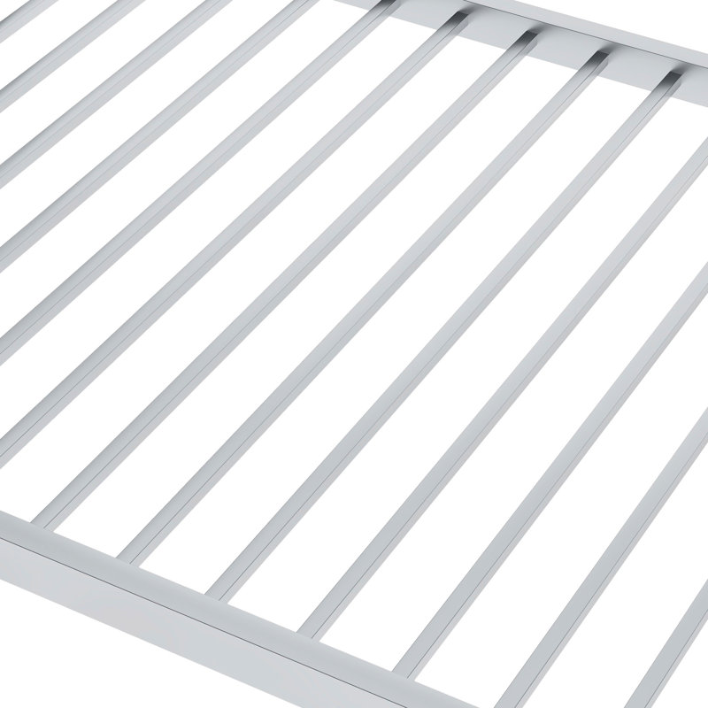 Silver Twin Over Bunk Bed With - Low For Strengthened Success Rate Metal , Safe And, Twin, Silver