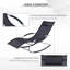 Chaise berçante Zero Gravity avec coussin amovible et tissu résistant aux intempéries pour une détente ultime en plein air-667371571