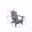 Folding Adirondack Chair With Side Table, 3-Piece Adirondack Chair Set-1620479578