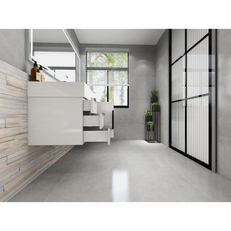Jessica 72'' Wall-Mounted Single Bathroom Vanity, White