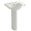 Veer™ Ceramic Pedestal Bathroom Sink with Overflow-10942344-19195677-46044464