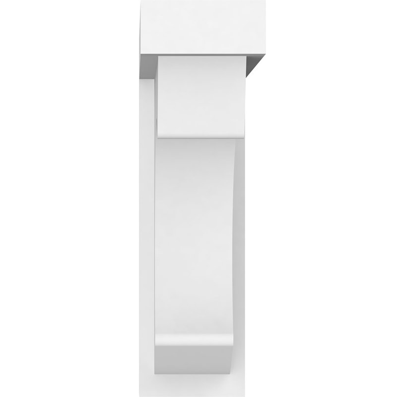 3 1/2"W x 12"D x 12"H Standard Emerson Architectural Grade PVC Bracket, 12" H x 3.5" W x 12" D