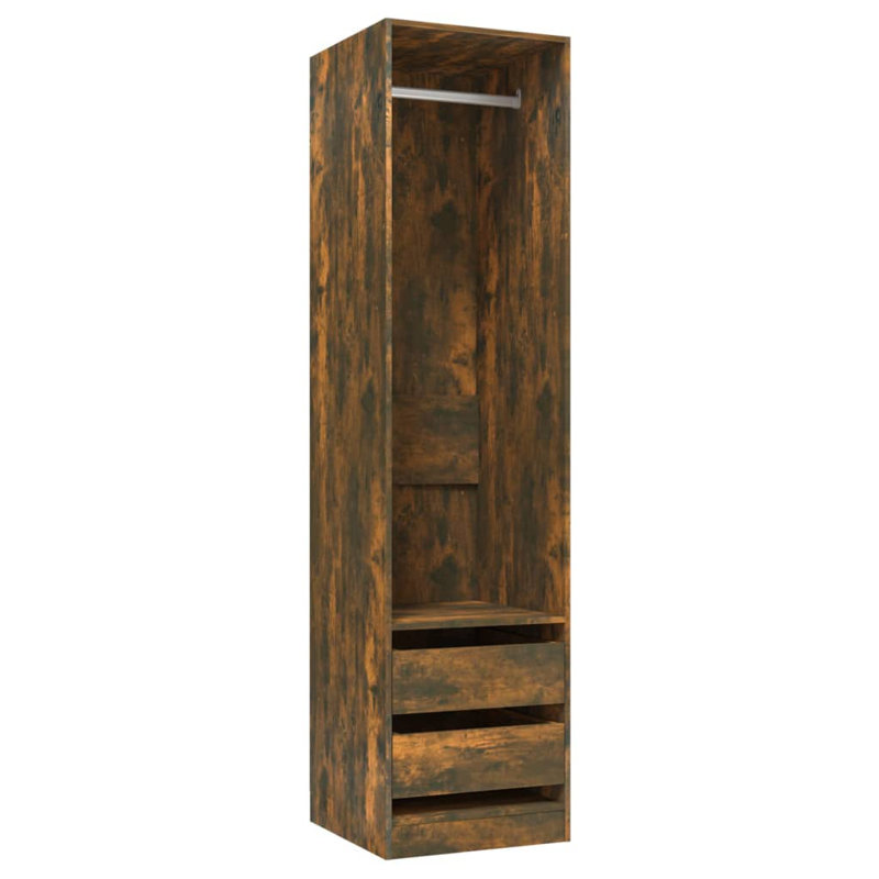 Edela Manufactured Wood Wardrobe, Smoked Oak