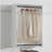 Devi White Wall Mounted Wood Closet System