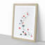 Small Red Blossoms on a Vine by Katsushika Hokusai - Picture Frame Painting Print-55739846-55739849