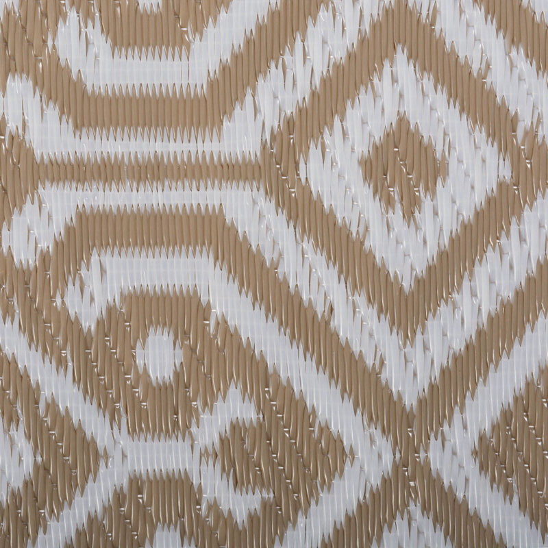 Tapis taupe/zone blanche Bratton