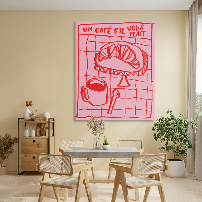 «Cafe Brunch Doodles», conception par Jenaya Jackson, H 48 po x l 36 po