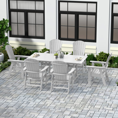 Geoff 7-Piece Outdoor All Weather Poly Dining Set