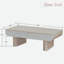 Table basse moderne avec 2 tiroirs cannelés