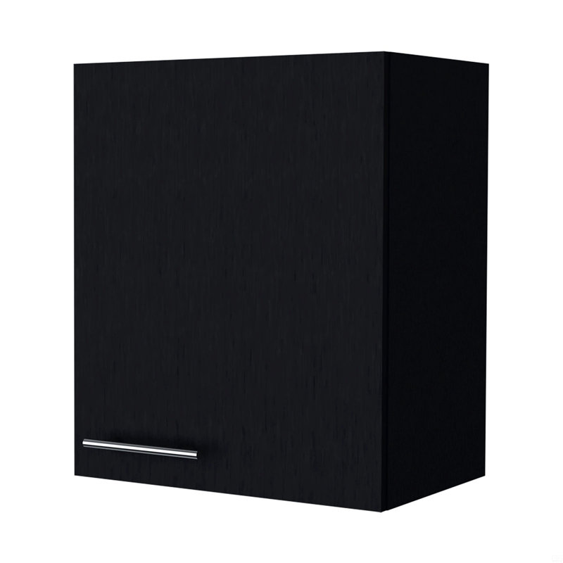 Armoire murale avec 1 porte, Black