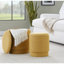Ensemble de repose-pieds en tissu jaune